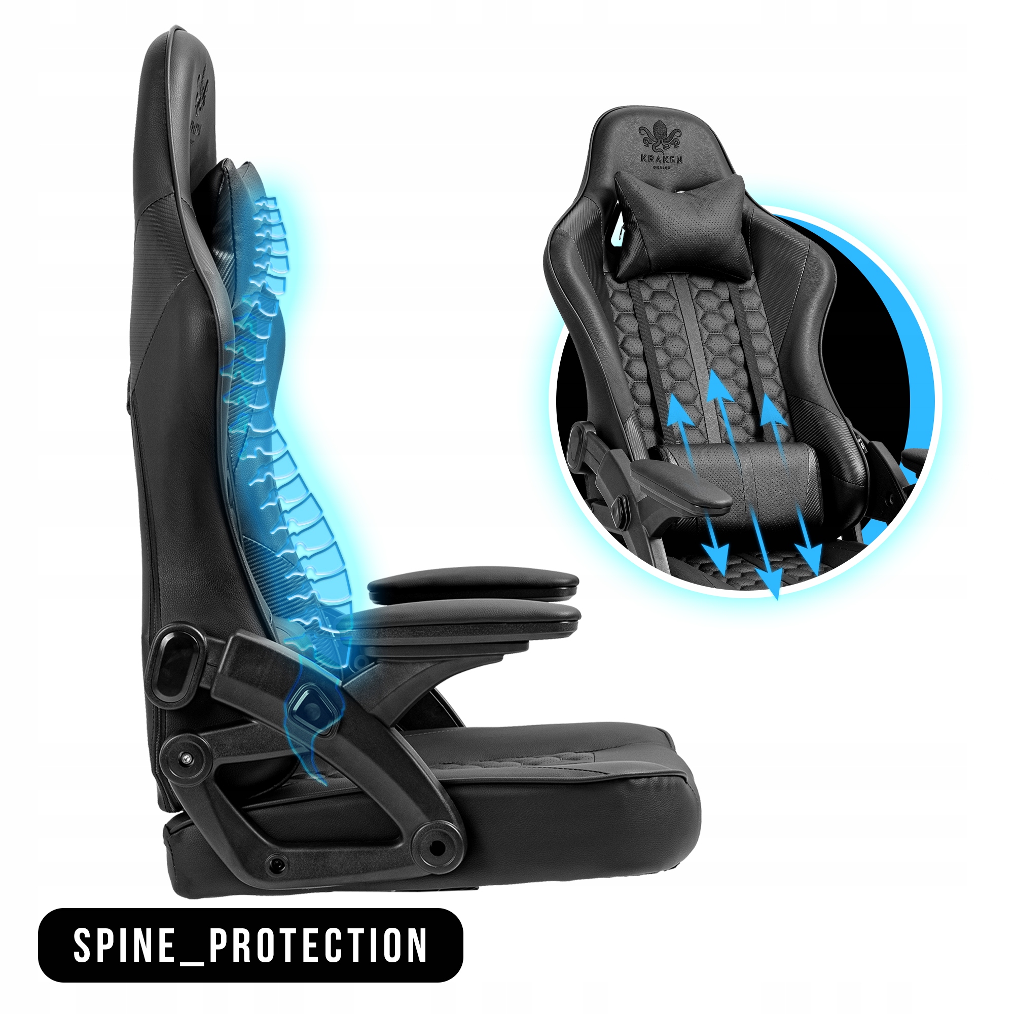 FOTEL GAMINGOWY BIUROWY KRZESŁO OBROTOWE DO BIURKA Model Feyton