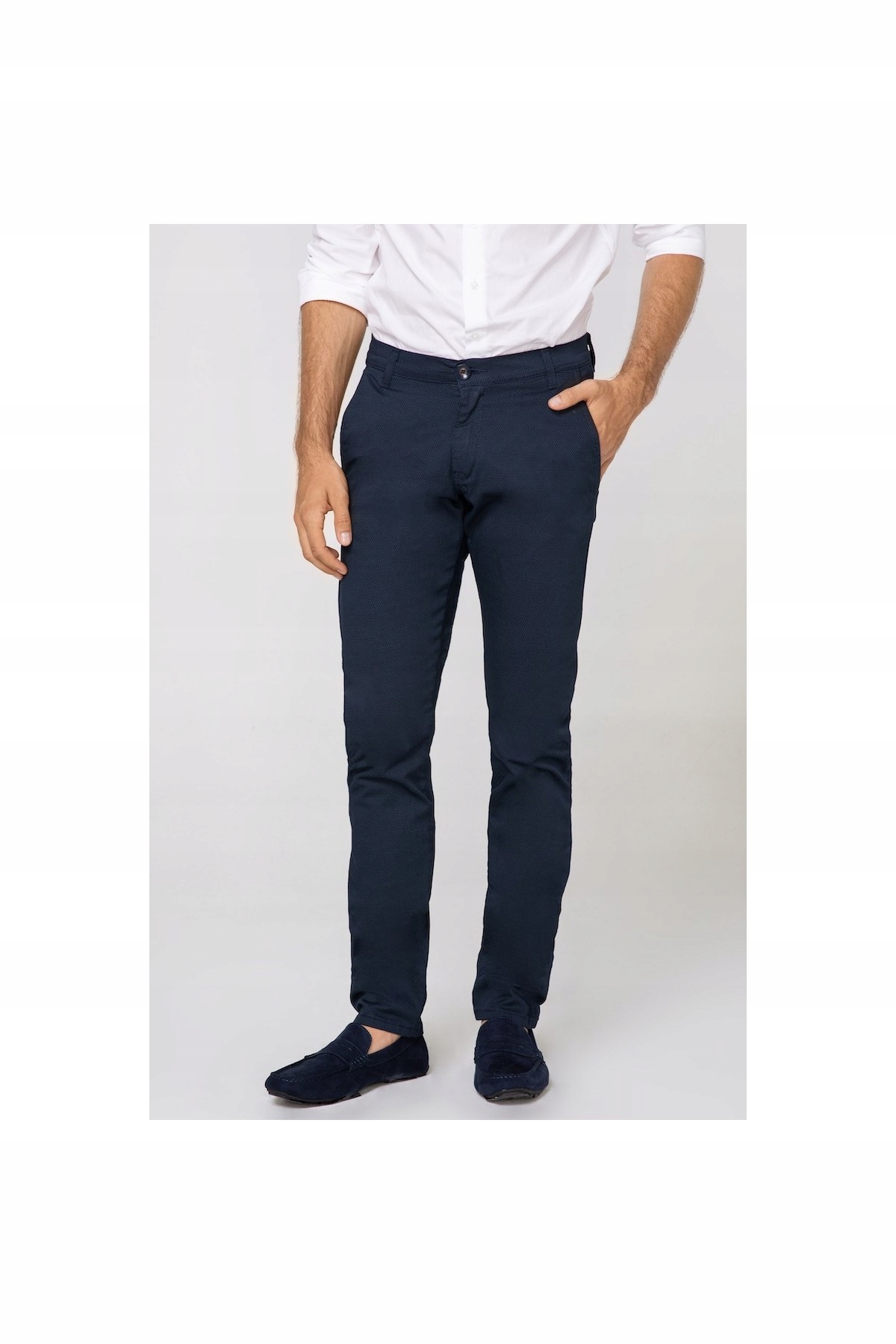 Bridle Bavlněné Kalhoty Monaco 211 Comfort Slim námořnická modrá vel 86 W34 L32