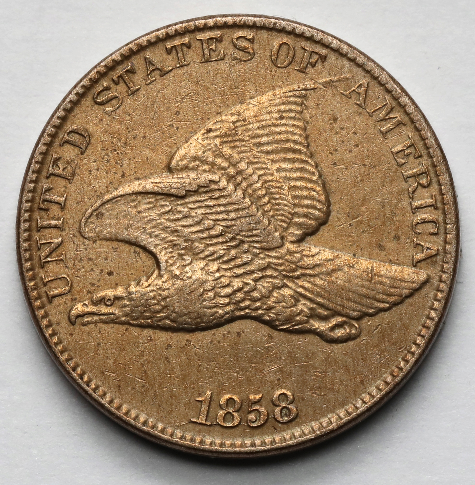 2099. USA, 1 cent 1858