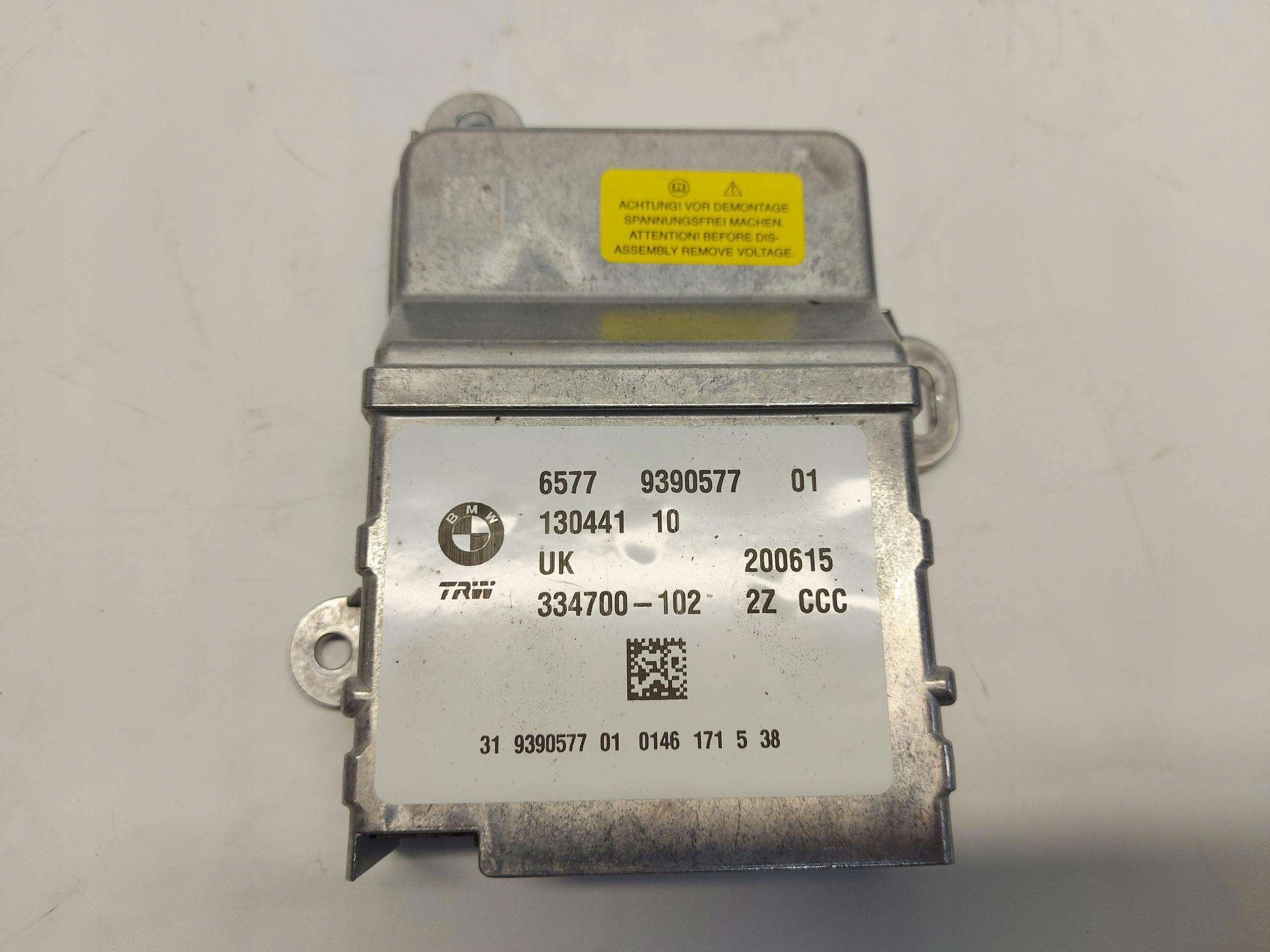 BMW i3 i01 REX module control unit airbag 9390577-JLK01