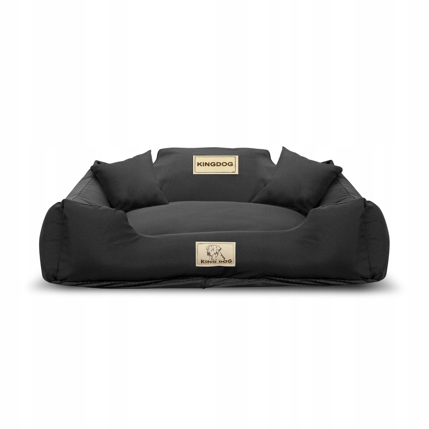 Levně pelíšek pro psa kotec Kingdog 75x65 cm černá