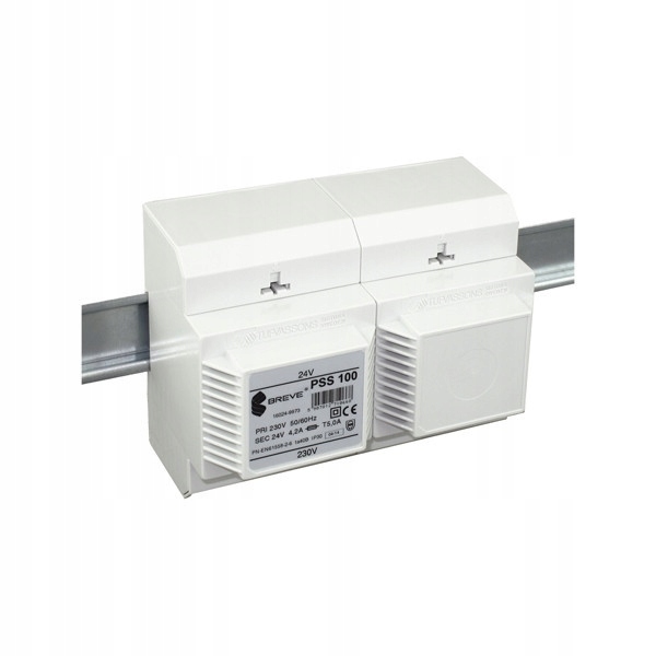 Modulární Transformátor 100 Va 230 V-24 V TS-35 Breve PSS-100 230-24 V