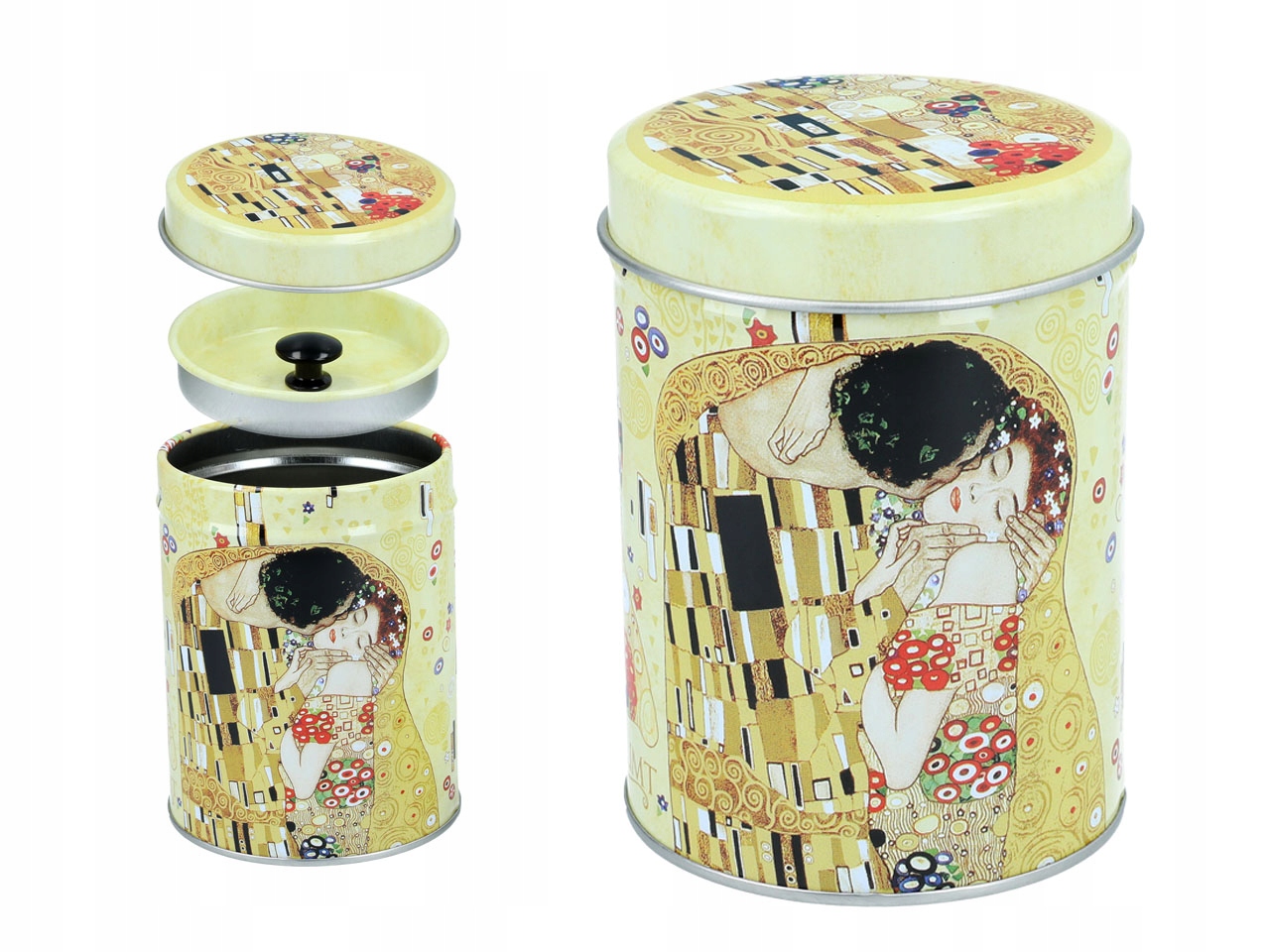 

Puszka metalowa G. Klimt Pocałunek