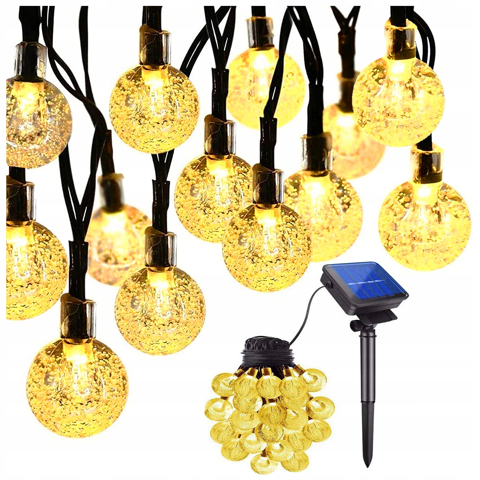 

Lampki Solarne Ogrodowe girlanda Świetlna solarna