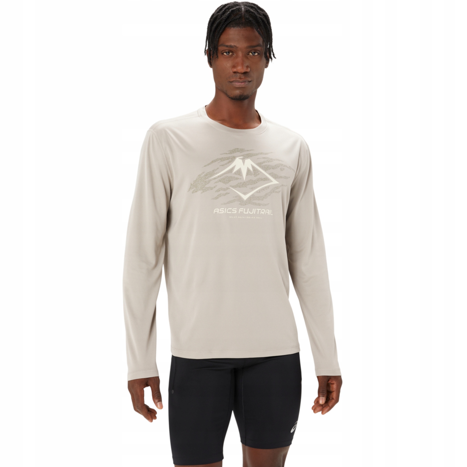 Asics Fujitrail Logo Ls Top [s] Longsleev Pánský Polyester Šedý