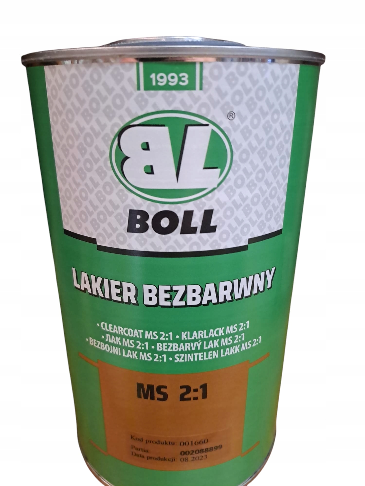 Boll Lakier bezbarwny Ms 2:1 1 l