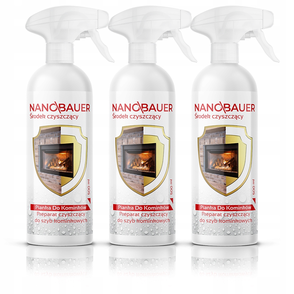 Levně 3x Silná pěna Tekutý přípravek na krbová skla 500 ml