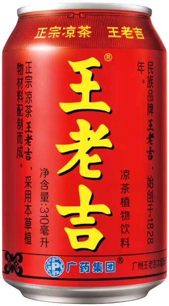 8 x Čaj Wong Lo Kat (Wanglaoji) 310 ml