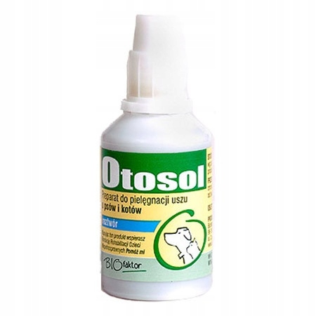 

Otosol Płyn do czyszczenia uszu psów kotów 100ml