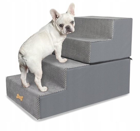 Levně Nepfaivy Schody pro psa 4-stupňové s protiskluzovou plochou 61x40 cm