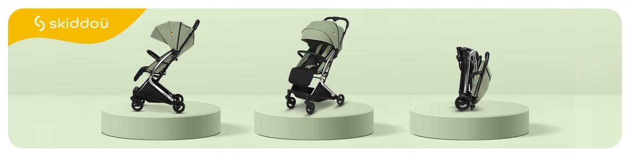 Samoskładający wózek spacerówka lekka MIKKELI Liczba kół 4