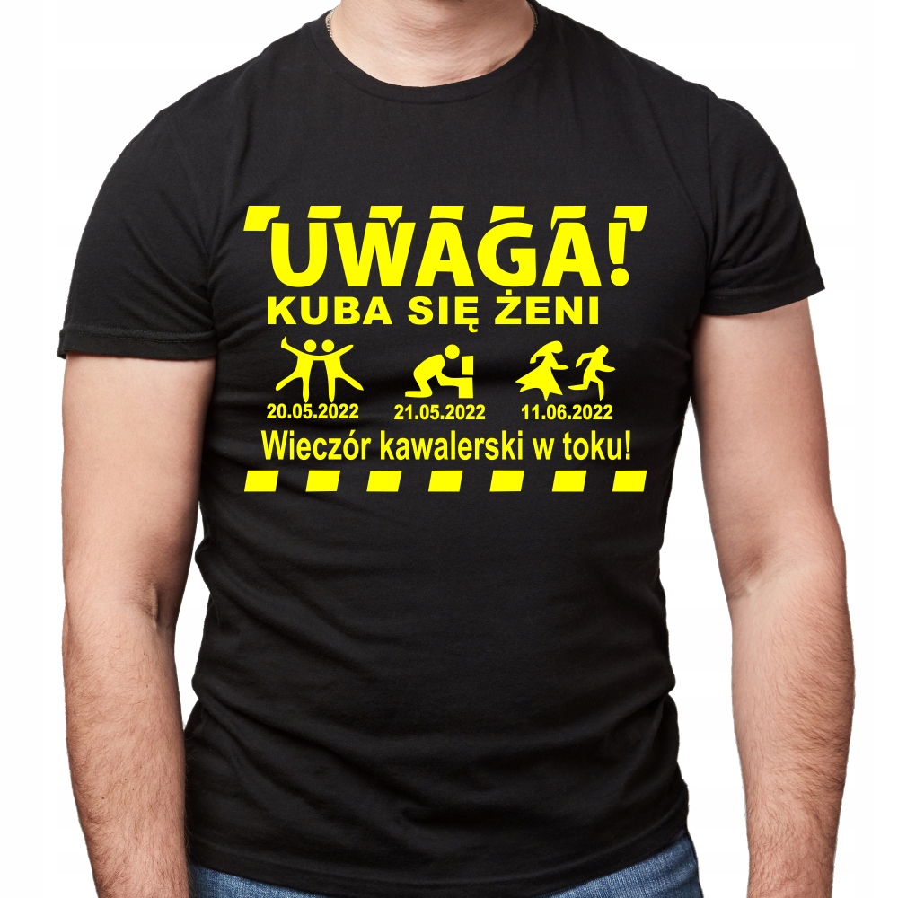 

Wieczór Kawalerski Pamiątka Koszulka Imię