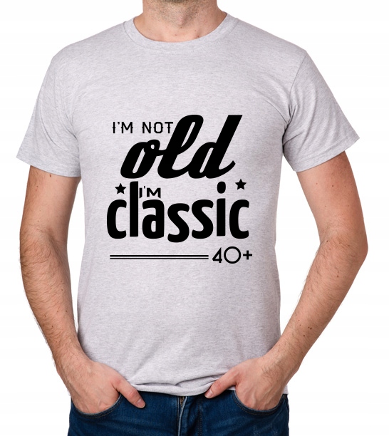 

koszulka 40+ Lat prezent