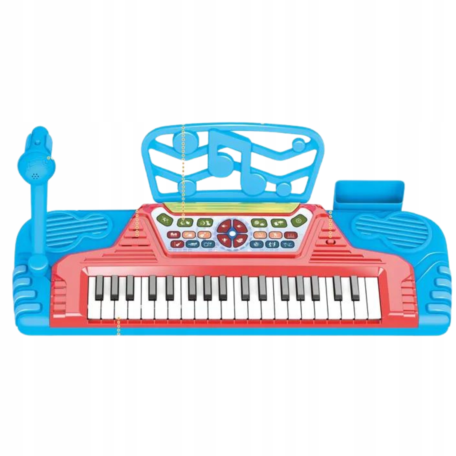 ELEKTRONICZNE ORGANY FORTEPIAN ZESTAW MIKROFON EFEKTY ŚWIETLNE NAGRYWANIE Stan opakowania oryginalne