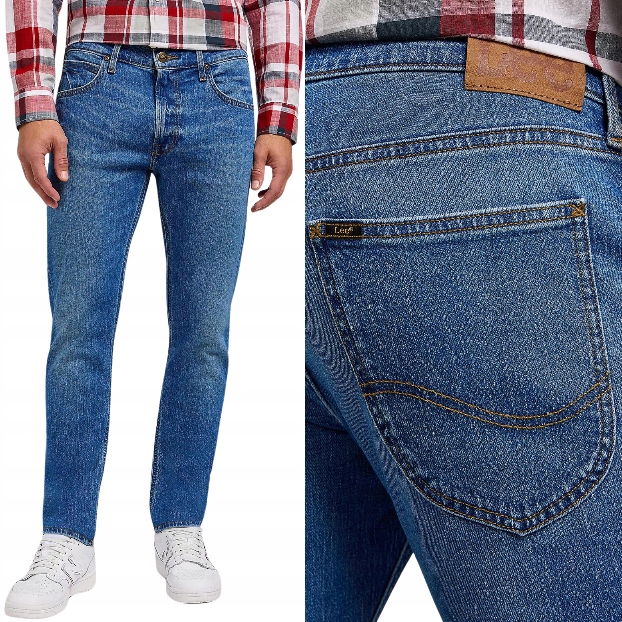 Lee Luke slim Indigo Vintage Džins silně zúžené džínové kalhoty W32 L32
