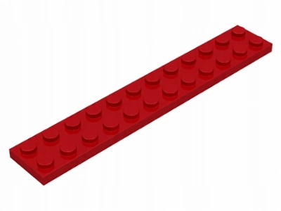 

Lego 2445 Płytka 2x12 czerwona Nowa (4g)