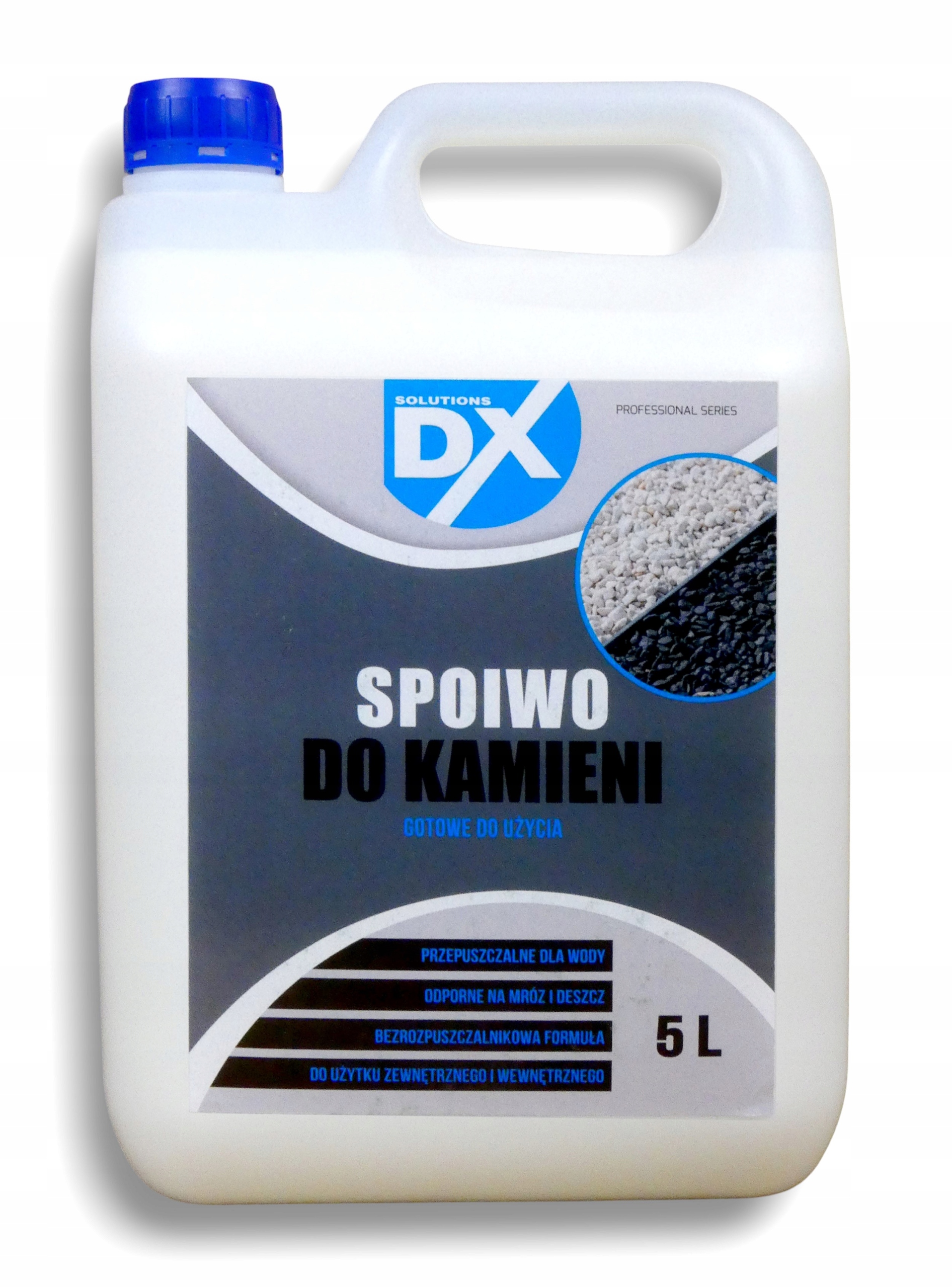 DX Spojivo na stabilizáciu štrkového kameňa a kameniva pripravené na použitie 5 L