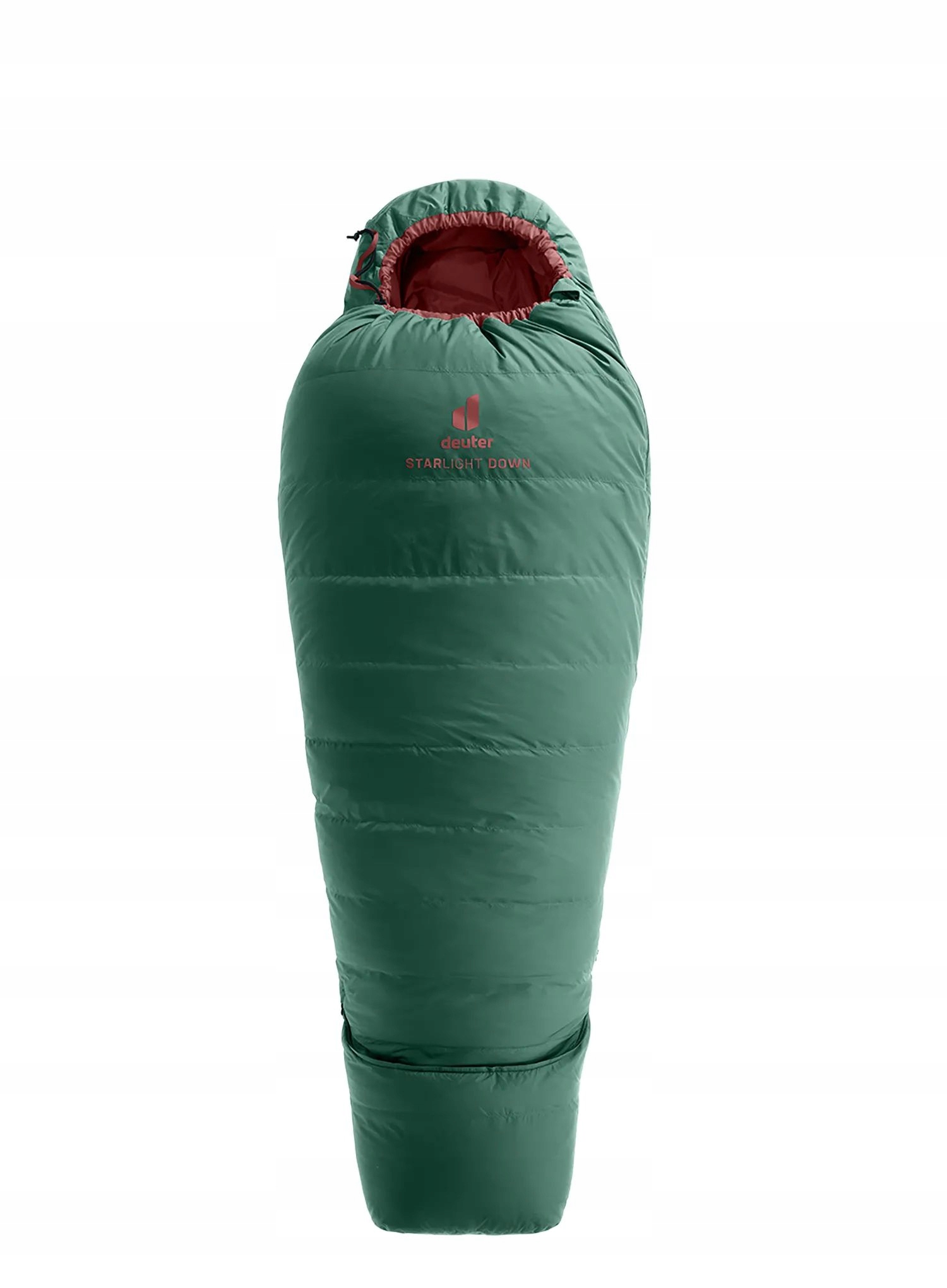Dětský spací pytel Deuter Starlight Down (130-170 cm) zelená/červená barva