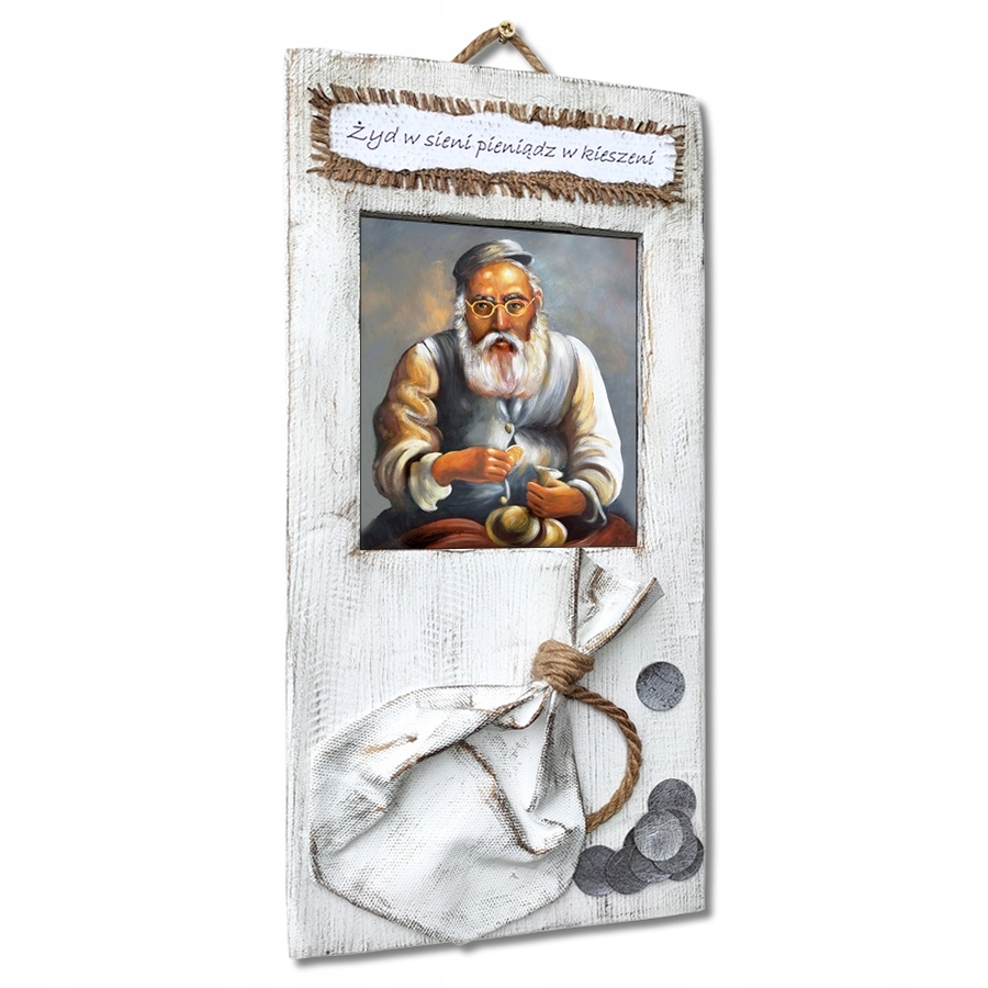 OBRAZ ŻYDA ŻYD LICZĄCY PIENIĄDZE NA SZCZĘŚCIE Kod producenta KB05