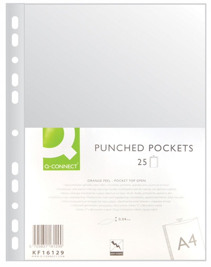 

Koszulki Groszkowe A4 40mic Q-Connect 25szt