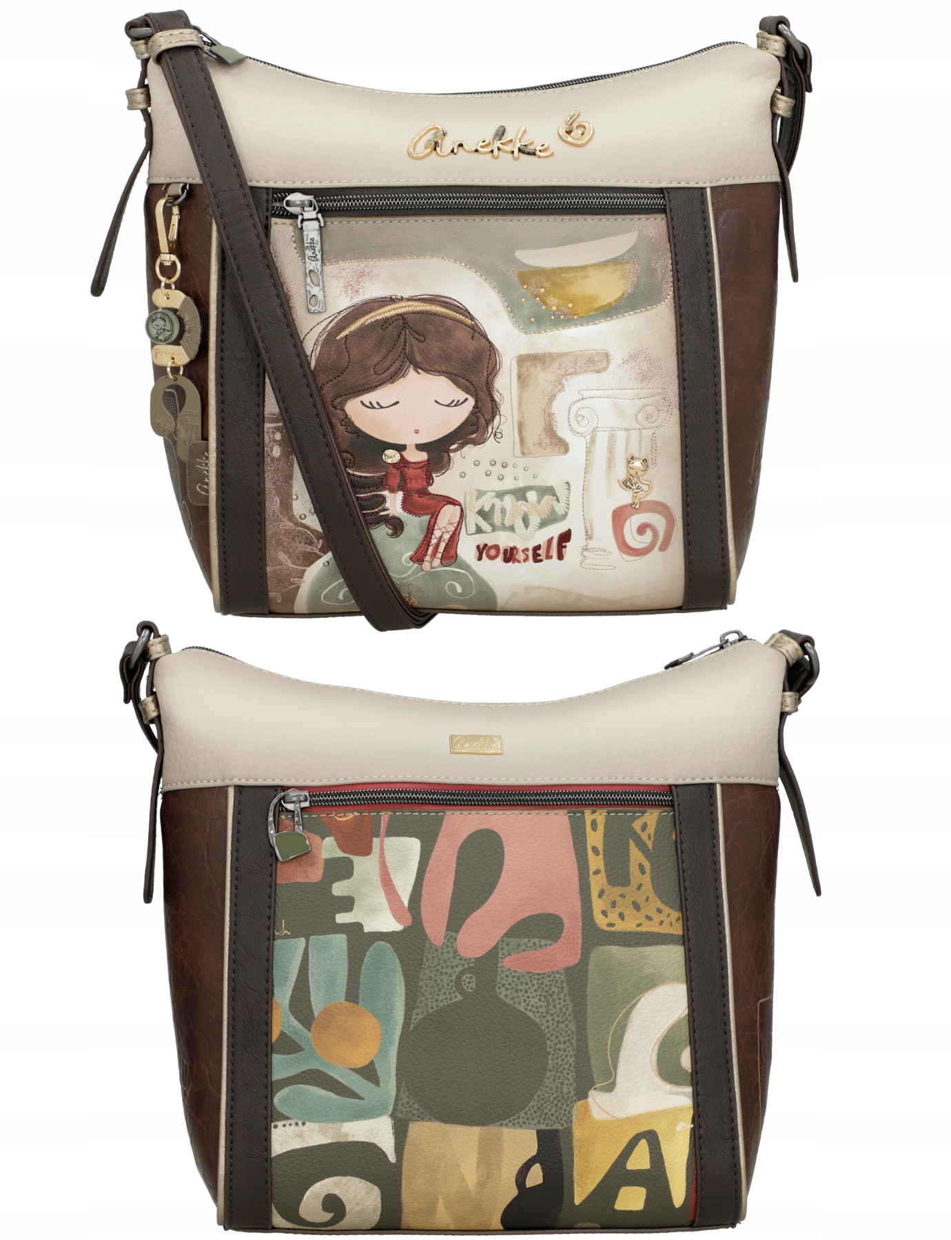 Dámská Kabelka Crossbody Kabelka Přes Rameno Městský Styl Anekke Muse