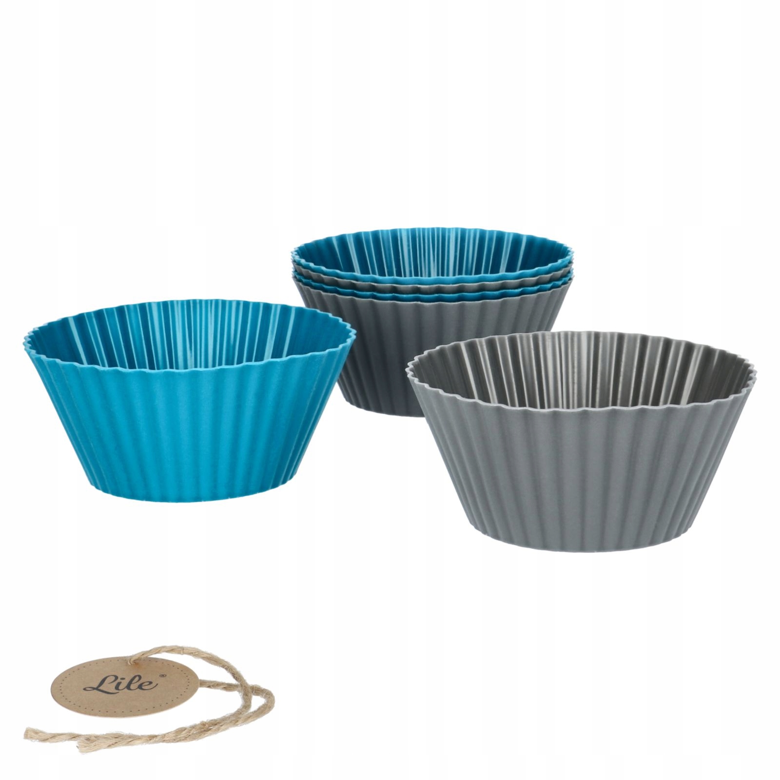 

Foremki silikonowe do muffinek babeczek 6 sztuk