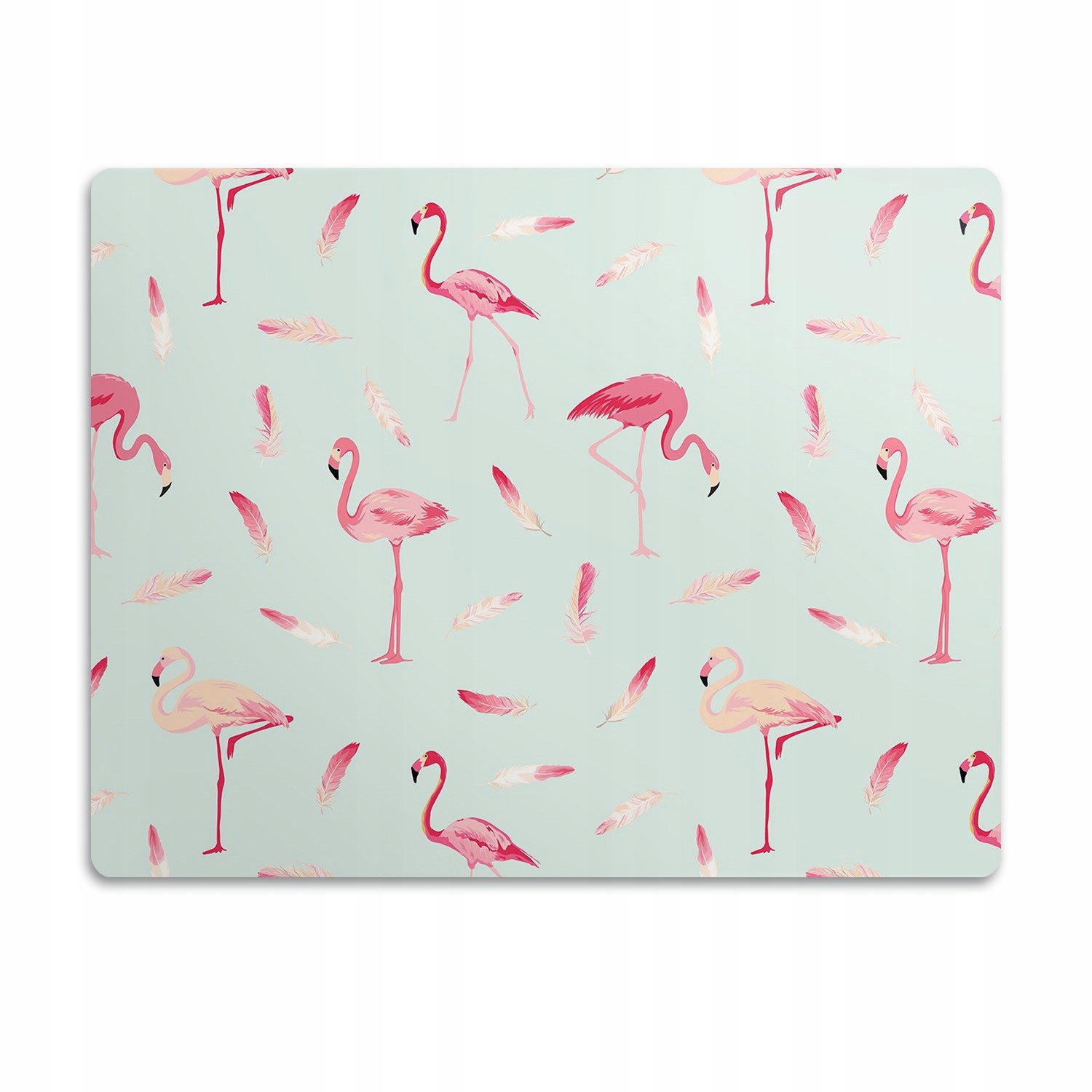 Levně Ochranná podložka pod misku Plameňáci zvířata 90x60