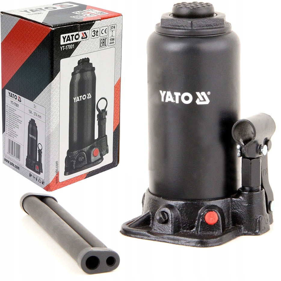Yato Podnośnik Hydrauliczny Słupkowy 3 Tony Lewarek 3T