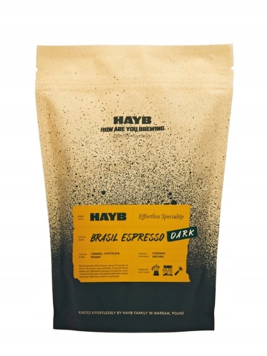 Levně Káva zrnková Hayb Dark Brazil Cerrado 1 kg