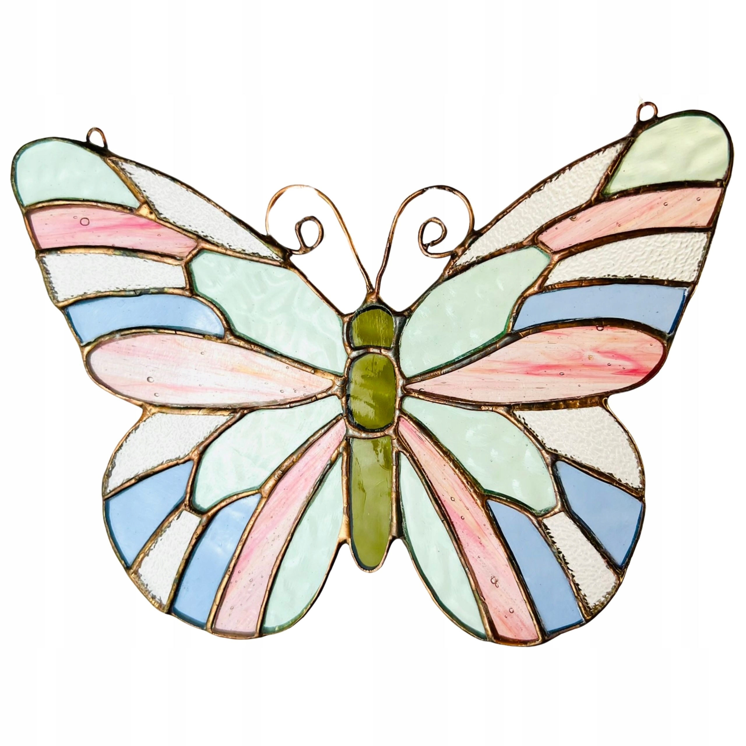 Motýl ručně vyrobená vitráž ozdoba Dekorativní motýl Křídla Motýl
