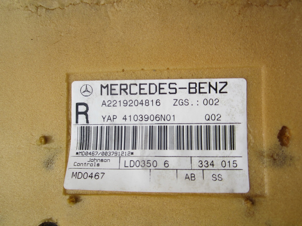 sitz hinten heck rechts Mercedes W221 Long