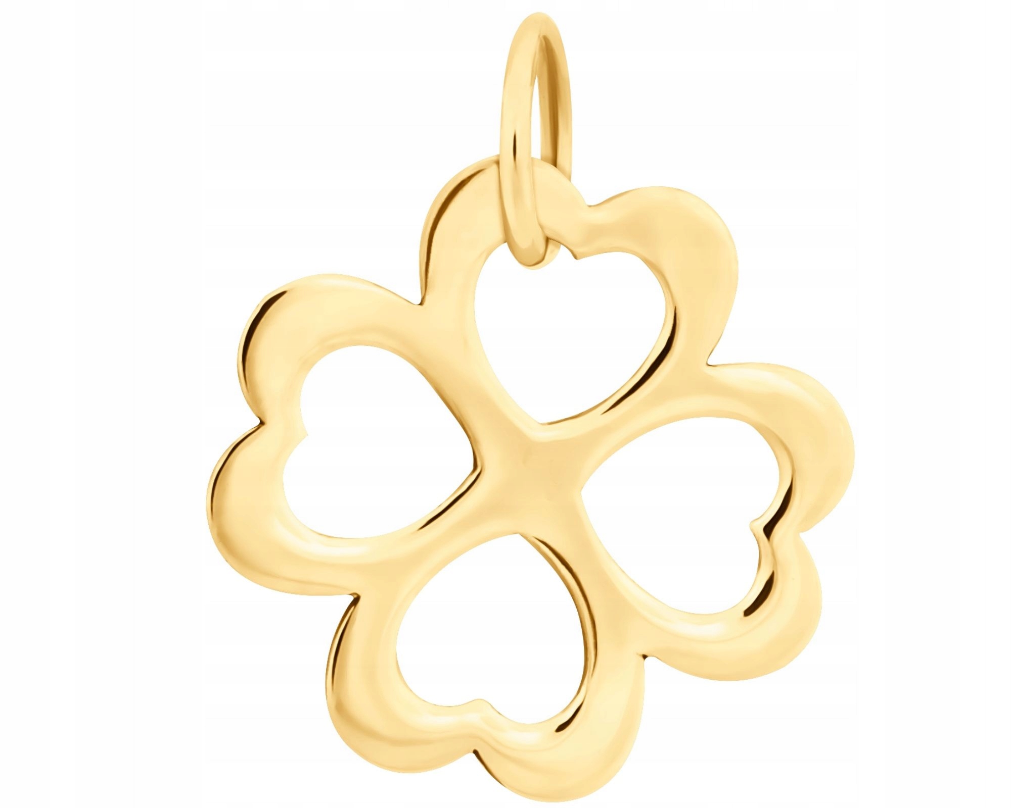 Zlatý Přívěsek Přívěsek Čtyřlístek 585 Gravírování