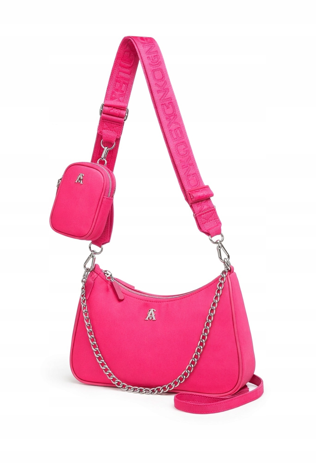 Steve Madden Růžová Klasická Kabelka S Řetízkem A Přívěskem I4C
