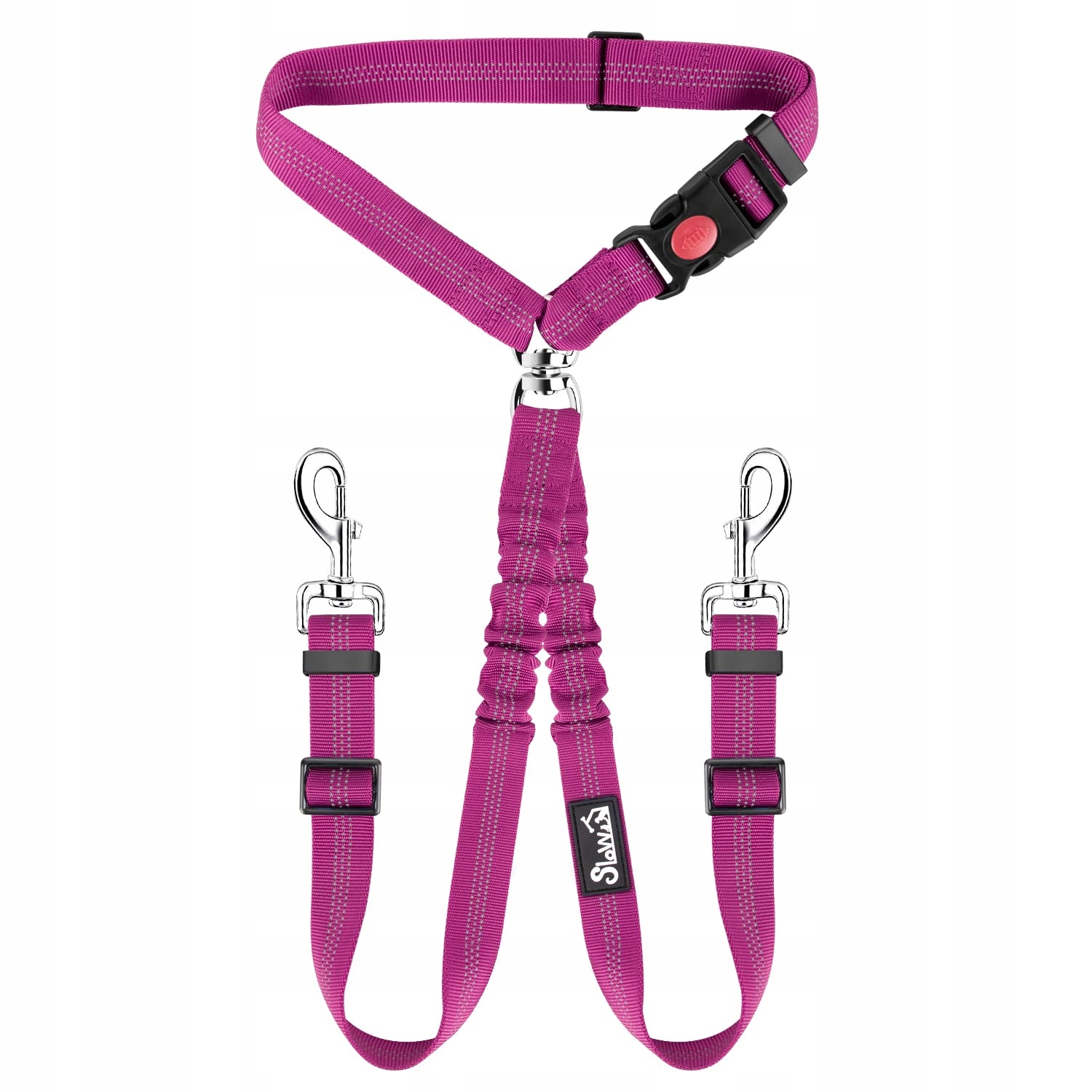 Slowton Dvojitý bezpečnostní pás pro psy do auta VX