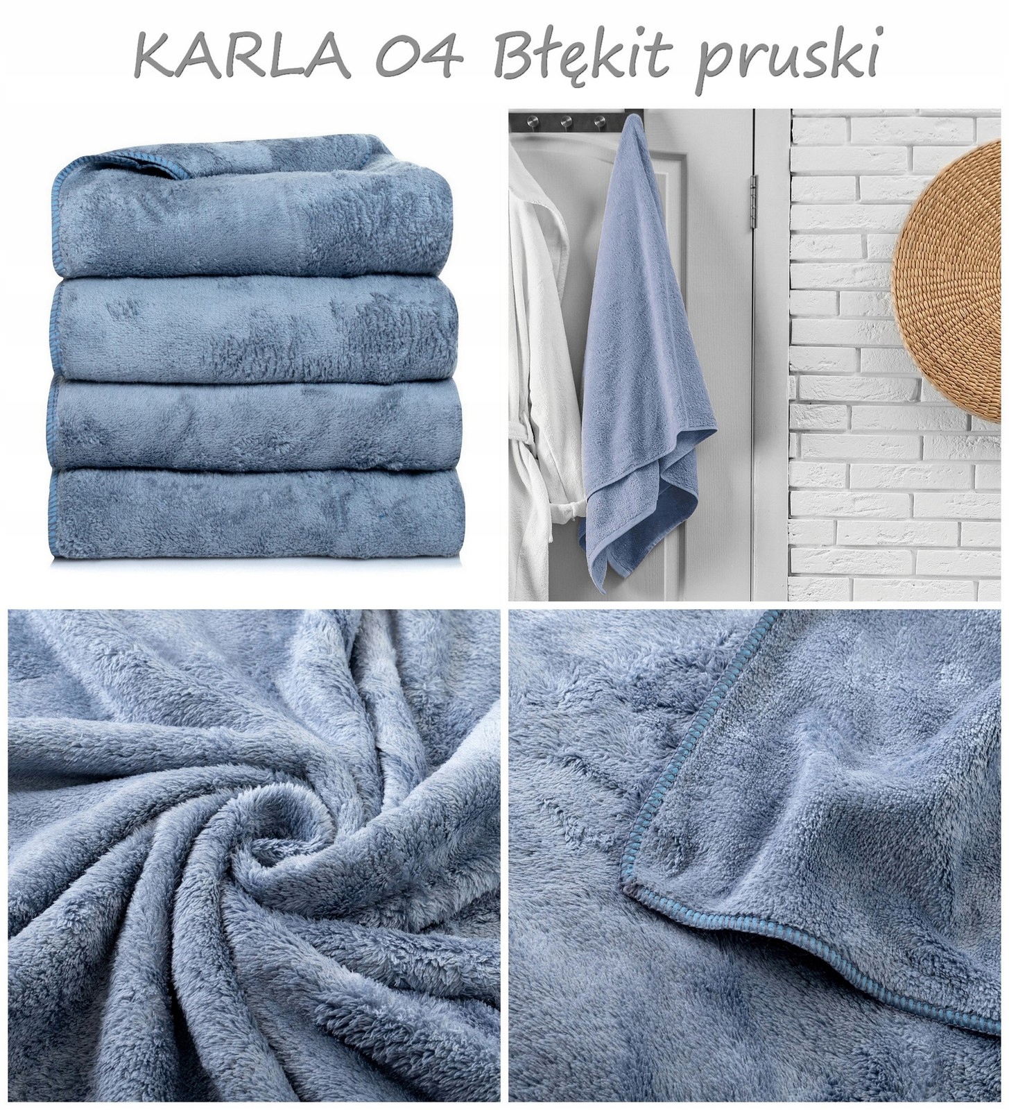 KOMPLET 4X RĘCZNIKÓW Z MIKROFIBRY KĄPIELOWE 70x140 Z dedykacją Nie