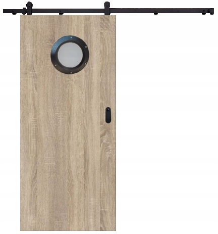 DRZWI PRZESUWNE BULAJ BLACK LOFT Z SYSTEMEM KPL 90