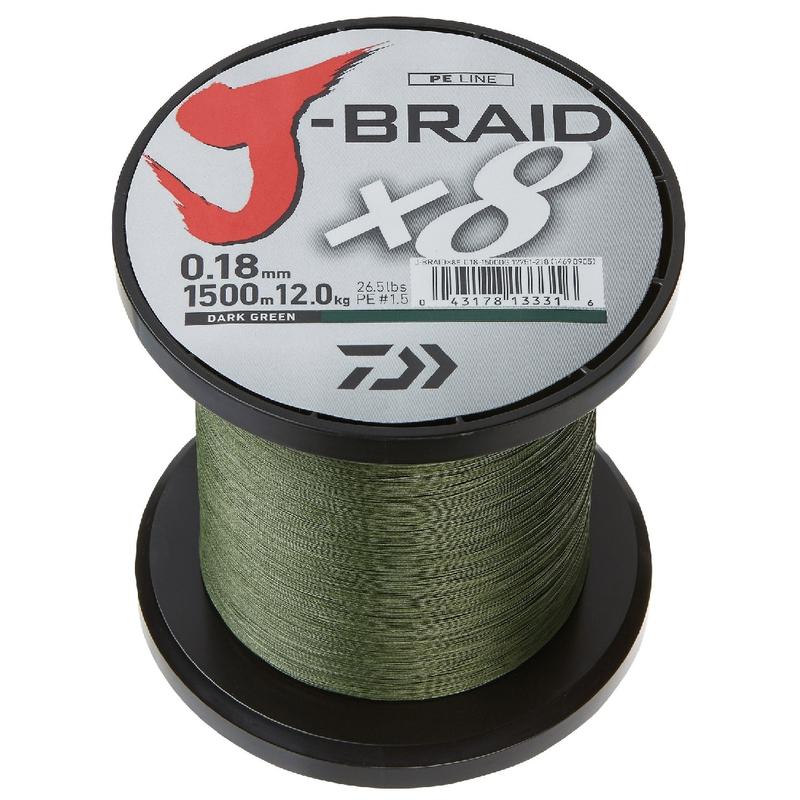 Plecionka Daiwa J-Braid X8 Green 0,16mm Na Metry