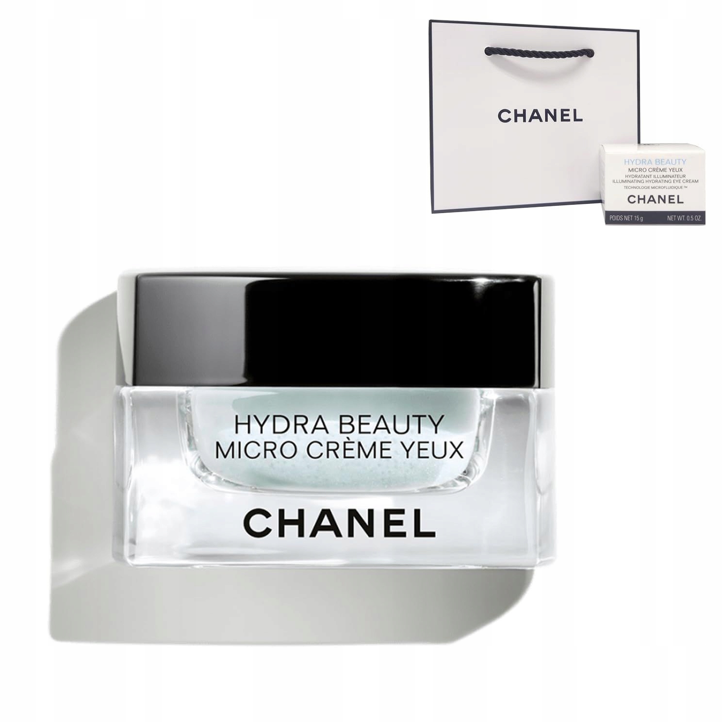 Chanel Hydra Beauty Micro Creme Yeux Rozjasňující hydratační oční krém 15 g