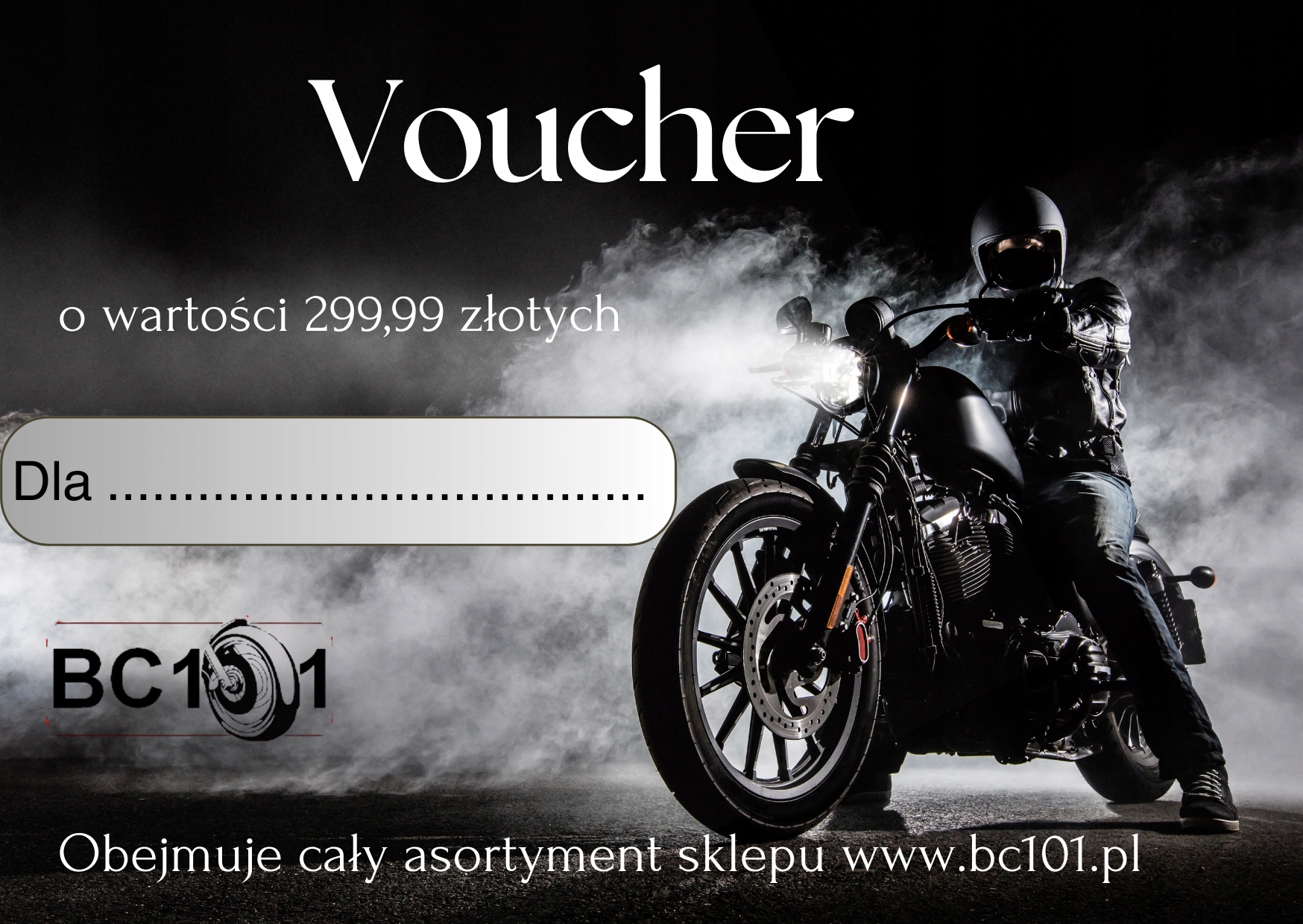 Ideální voucher na dárek pro muže k Vánocům 299,99 Black