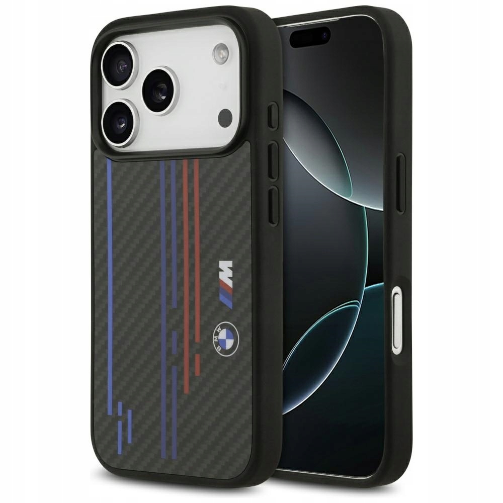 Pouzdro Bmw M Kevlar Lines & Logo MagSafe pro iPhone 17 Pro, černé