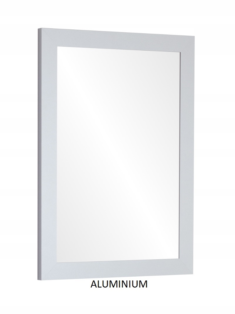 Lustro w ramie klejonej PREMIUM 90x50 ALUMINIUM Rodzaj zwykłe