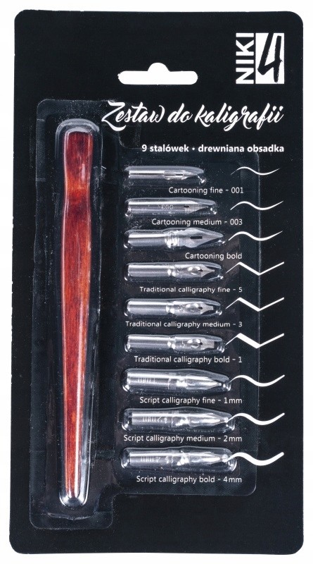 KOH-I-NOOR Zestaw do kaligrafii 9 elementów