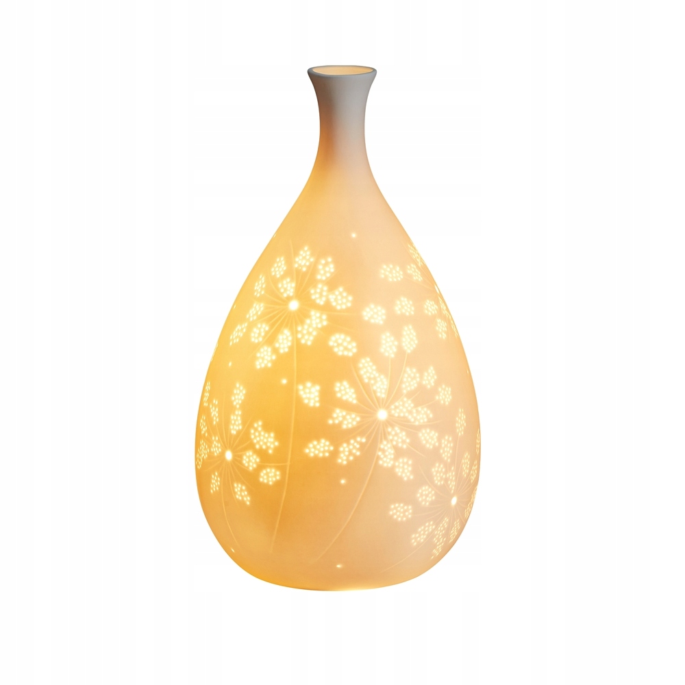 Villa Italia Porcelánová stolová lampa 33 cm s prelamovaným vzorom Miyako