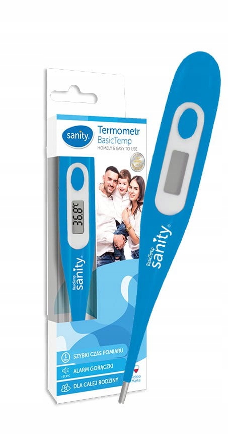 

Sanity Medyczny Termometr Pod Pachę LCD Basictemp