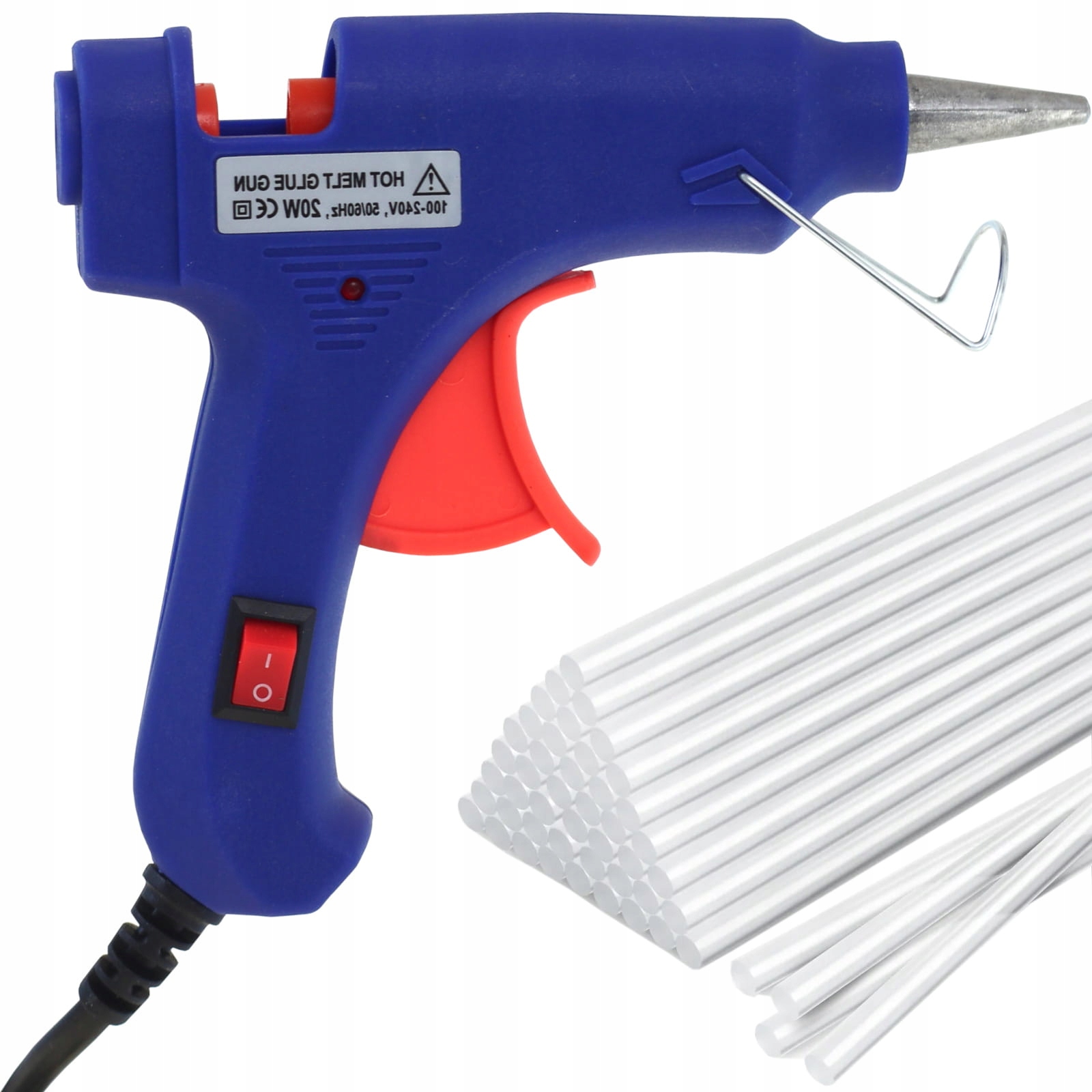 Pistolet do klejenia na gorąco +75 lasek kleju