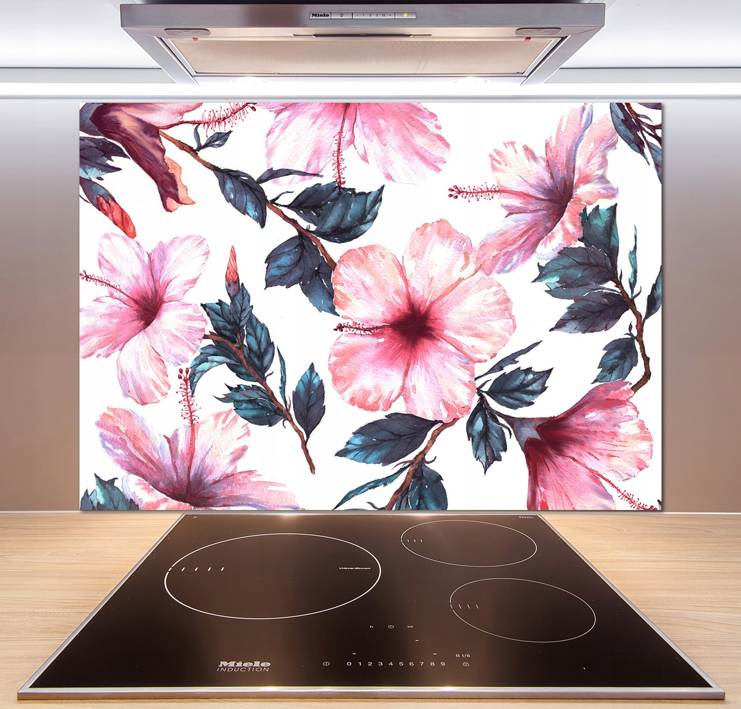 

Panel do kuchni Kwiaty hibiskusa 100x70 cm + Klej