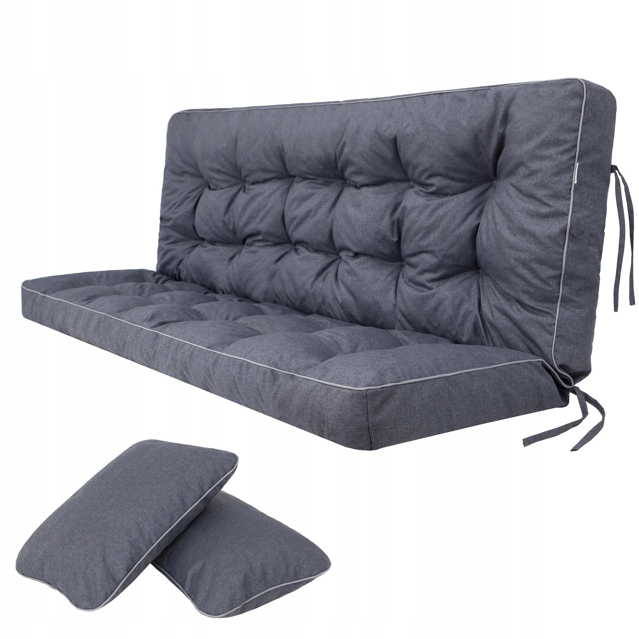 Vankúš na hojdačku na záhradnú lavičku 150 cm, hrubý, vodotesný 2 ks