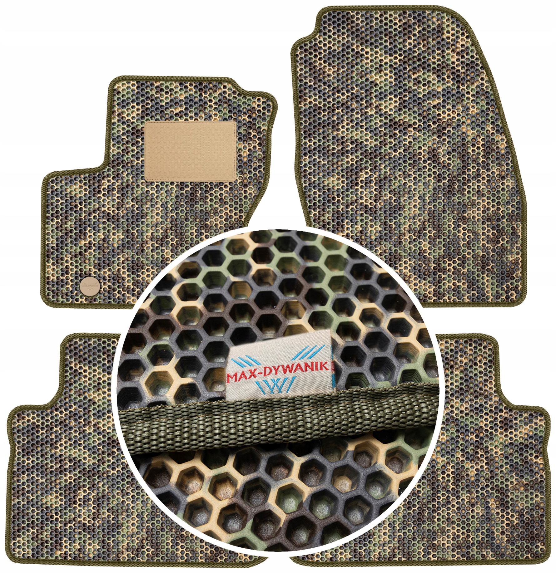 Ford C-Max II 5os 2010-2012 Gumové autokoberce pro vůz Eva Maskáčový