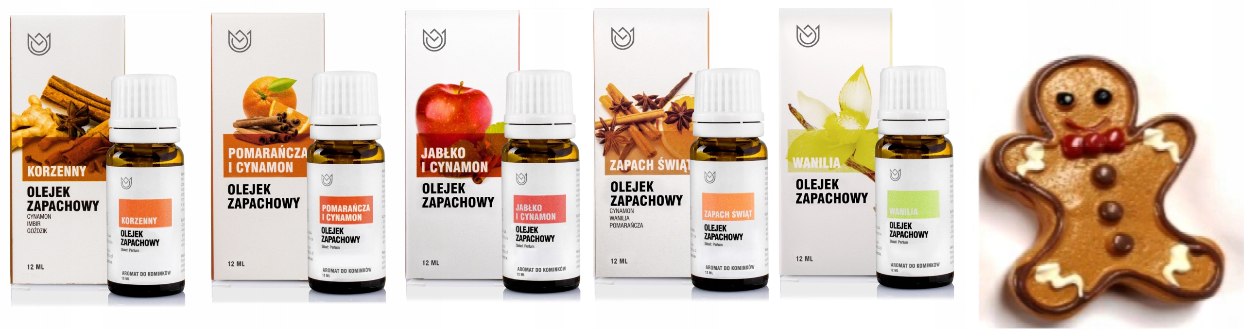 

Zestaw świąteczny olejek 5x 12ml Naturalne Aromaty
