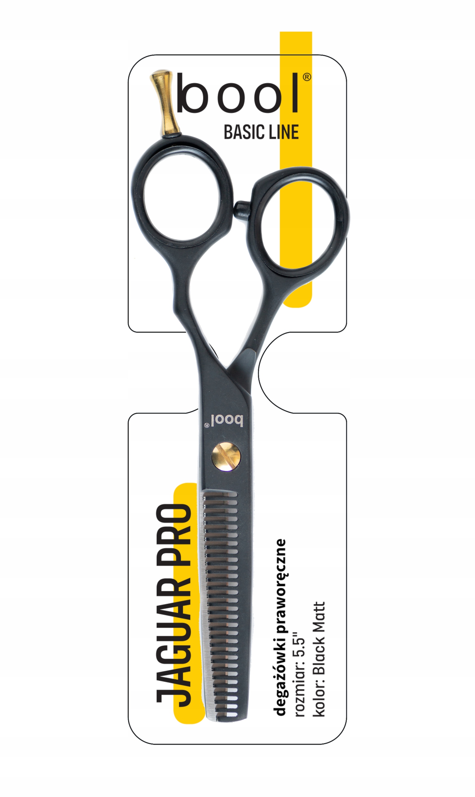 Bool Jaguar Pro degażówki fryzjerskie czarne 5,5
